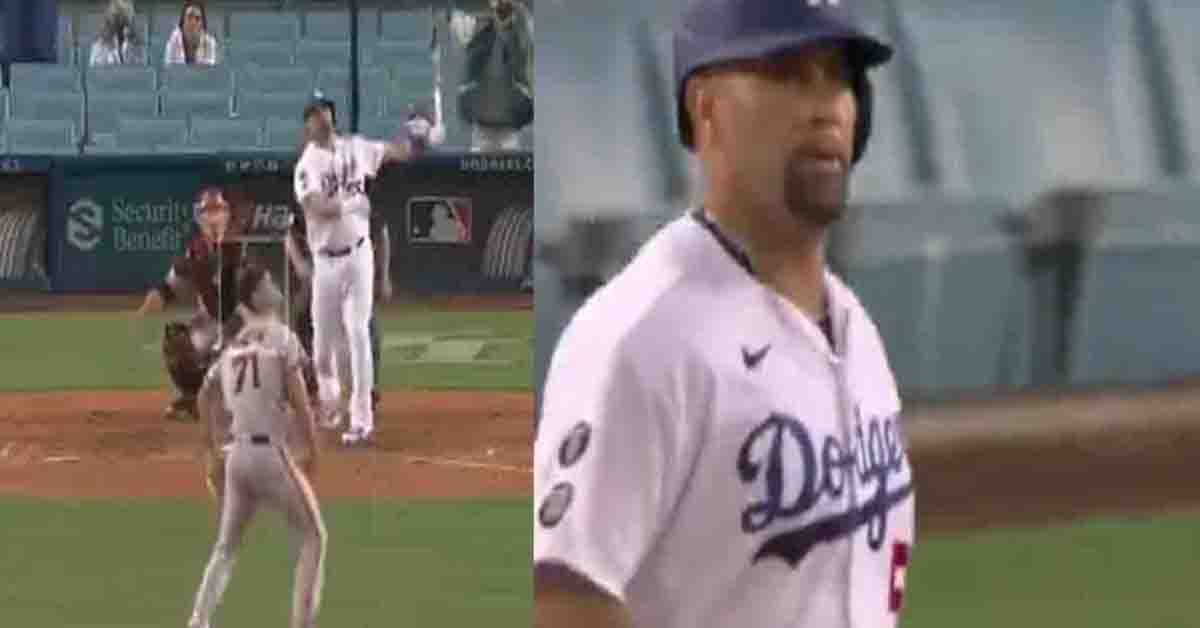 Albert Pujols para ganar en el 9no paró a los fans de Dodgers, «llegando a 2da se dio cuenta que la pelota no se fue de jonrón» (VIDEO)