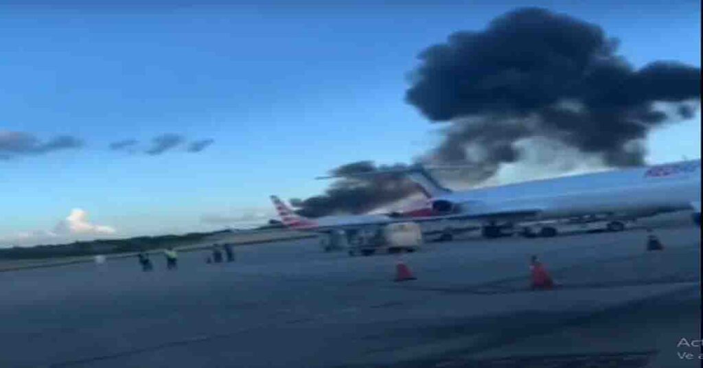 Cae Avión con 9 pasajero en el Aeropuerto Internacional de las Américas