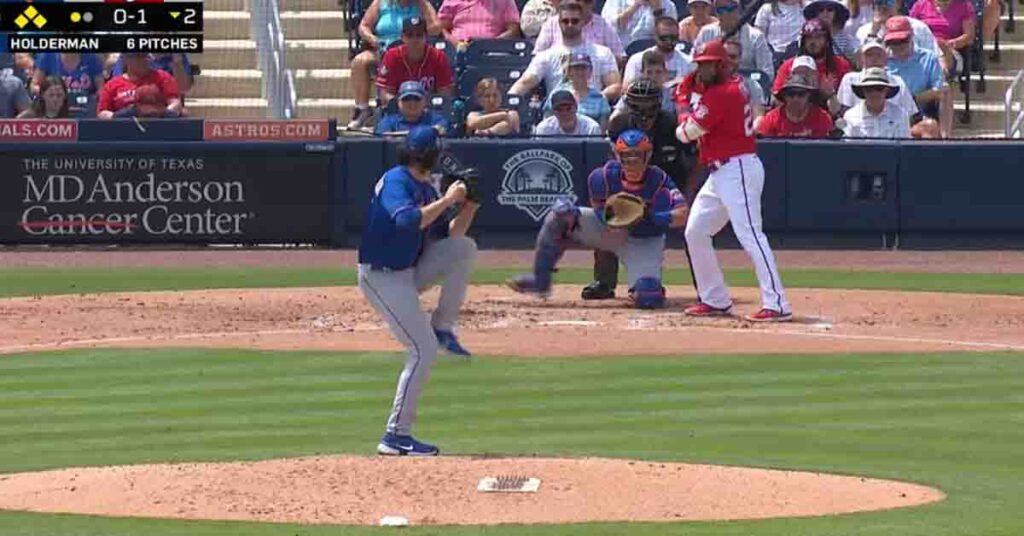 Nelson Cruz sigue dando agua a beber en los Nacionales y desaparece la pelota con las bases llenas