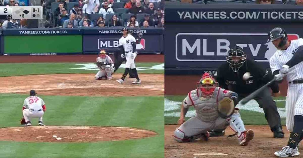 Giancarlo Stanton castiga a los medias rojas y vuelven a dejarlo en el terreno