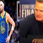 Dirigente de los warriors de golden state Steve Kerr llora de impotencia