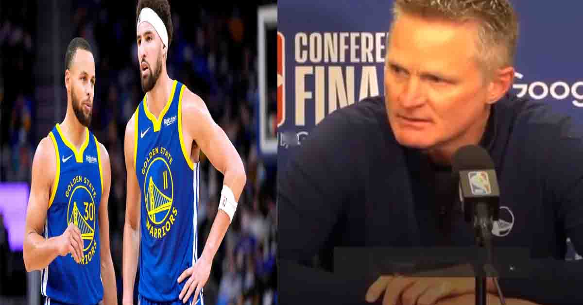 Dirigente de los warriors de golden state Steve Kerr llora de impotencia