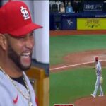 Pujols se va en risa al ver como Yadier Molina le saca el aire a un bateador de Tampa (VIDEO)