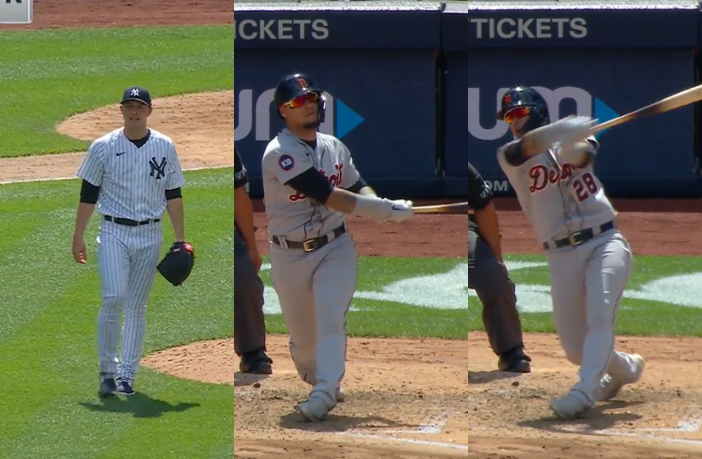 Yankees: Michael King hace magia a Javy Báez y lo deja «bailando»