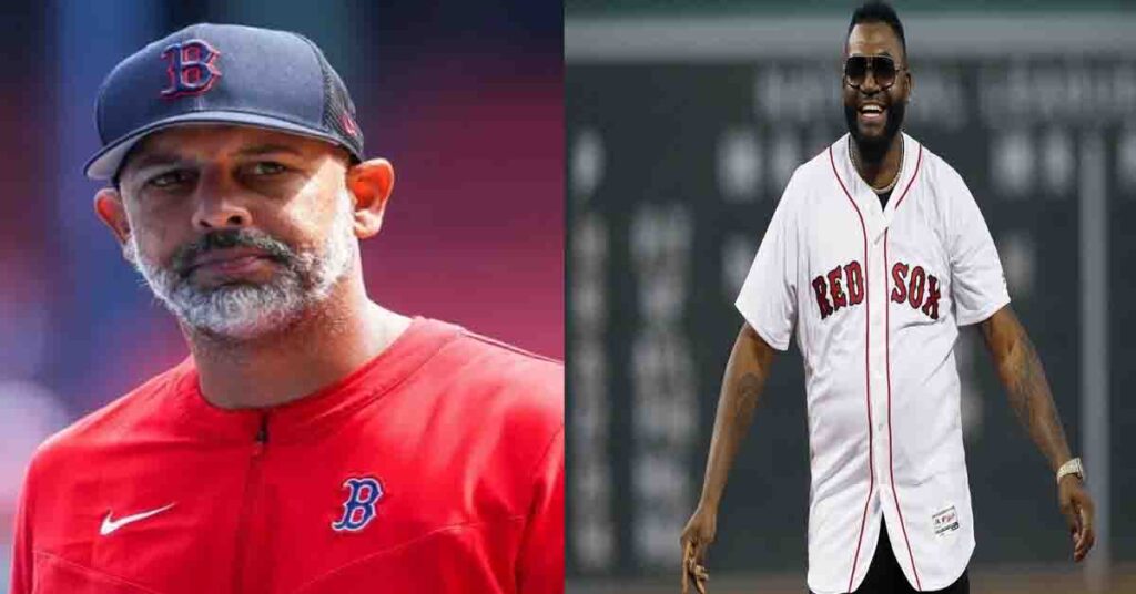 Alex Cora pide que David Ortiz no se siente cerca del dugout porque ¿habla mucho?