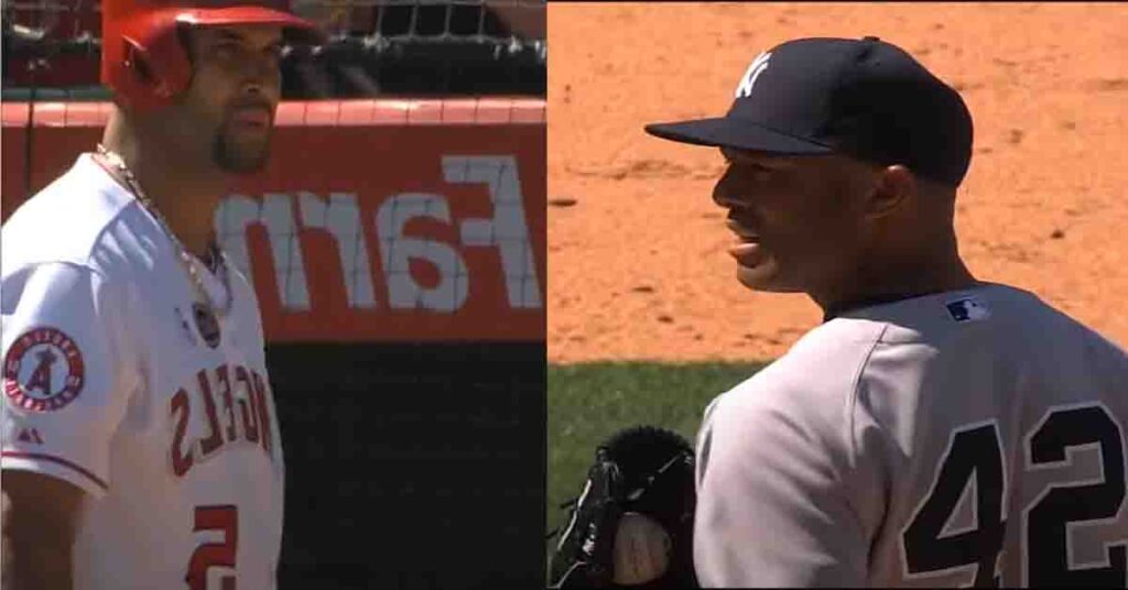 Albert Pujols y Mariano Rivera se vieron cara a cara en la 9na entrada con base llena (VIDEO)