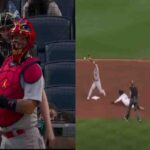 Pelotero dominicano roba 2da base a Yadier Molina, y no se conformó y se fue para 3era base (VIDEO)