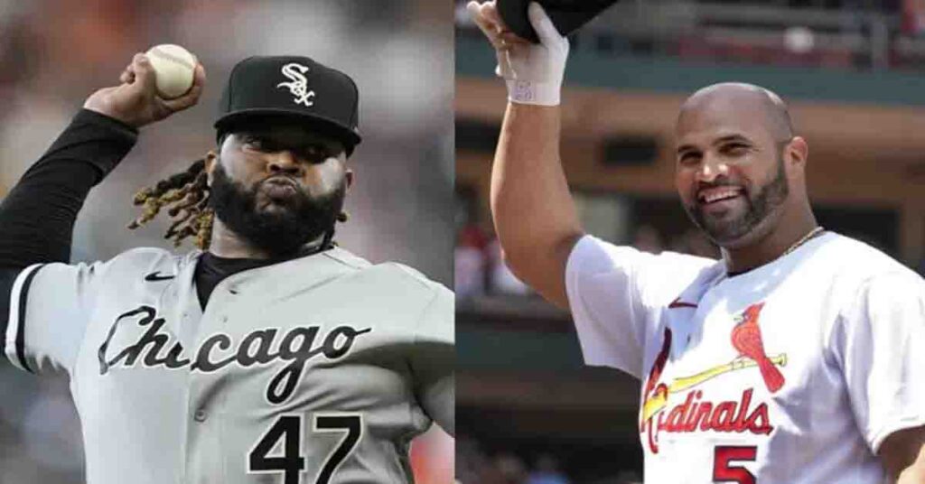 Los dominicanos Albert Pujols y johnny Cueto nombrado jugadores de la semana