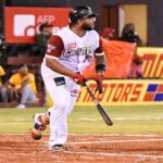 El jonrón de Edwin Espinal que decidió el partido entre Gigantes y Aguilas