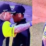 Yadier Molina expulsado por primera vez del partido como Manager