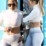 Jennifer Lopez llamó la atención cuando usó leggings MUY ajustados, revelando su estómago con la piel arrugada