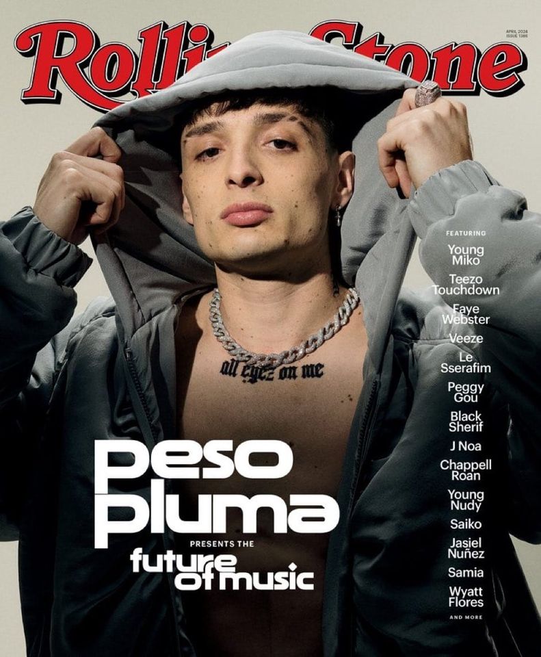 Rolling Stone nombra a Peso Pluma ‘El Futuro de la Música’ en su más reciente edición.