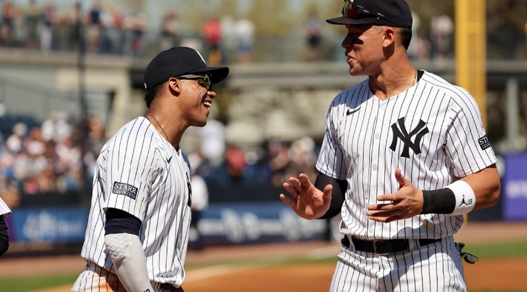 Aaron Judge reacciona al impresionante debut de Juan Soto con los Yankees frente a los Astros