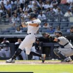 Giancarlo Stanton conecta su primer jonrón en entrenamiento de primavera a una velocidad de salida de 110 mph