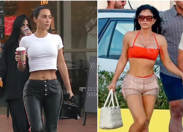 Kim Kardashian y Lauren Sánchez ¡duelo de cinturitas!