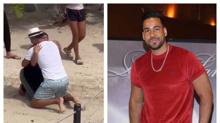 Romeo Santos Sorprende a una Fanática en sus Vacaciones que tenía su cara t4tu4da