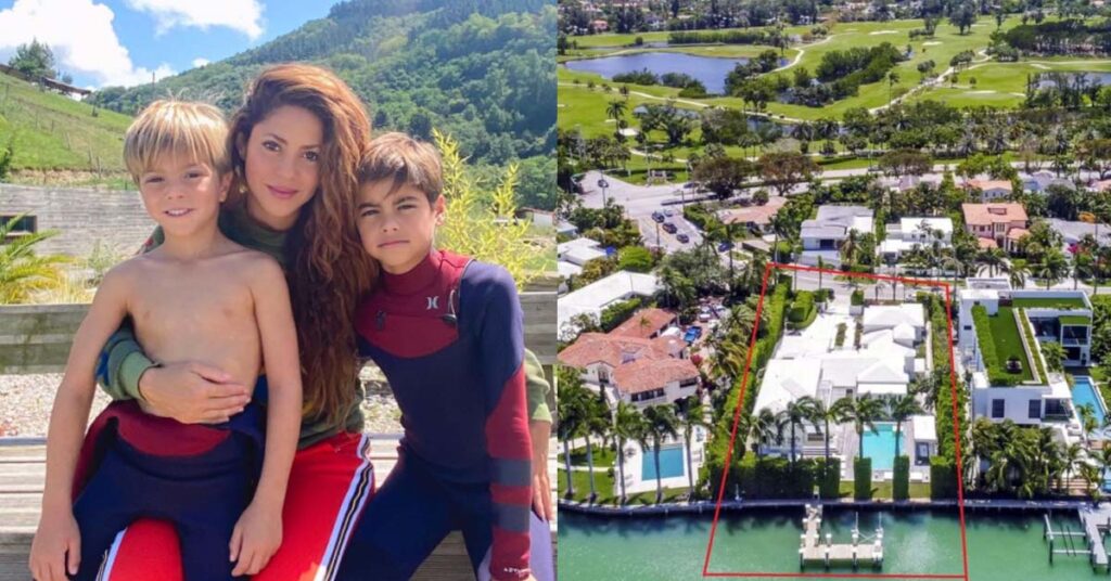 La lujosa mansión de Miami a la que Shakira se mudará con sus hijos Milan y Sasha