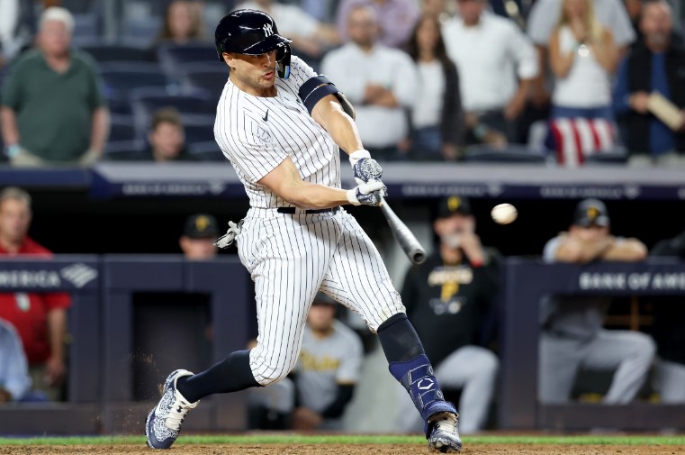 Giancarlo Stanton supera su propia marca con el jonrón más potente de la temporada 2024