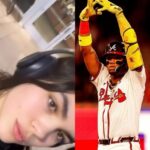 Mientras Ronald Acuña Jr, juega en MLB, su esposa se presume en redes