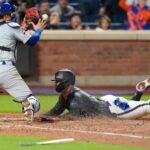 Una polémica jugada cerró el juego entre los Mets y los Cubs, ¿Fue safe o out?