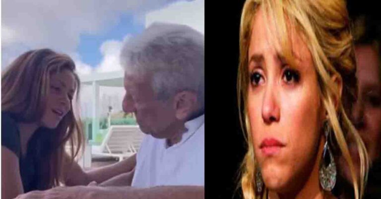 Shakira llora al ver que su papá con 91 años ya no la reconoce y le dedica una canción (VIDEO)