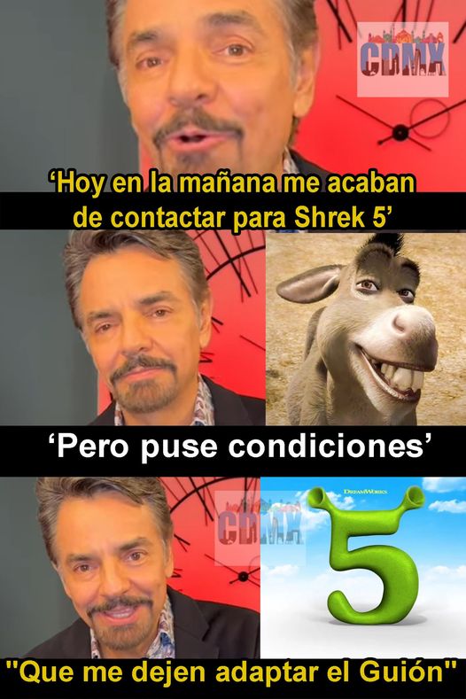 LA CONDICIÓN QUE PUSO EUGENIO DERBEZ PARA VOLVER EN SHREK 5