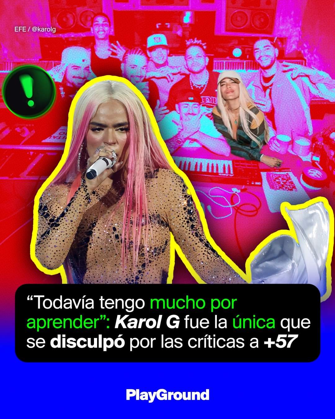 Karol ha Sido la única en disculparse por su última canción +57