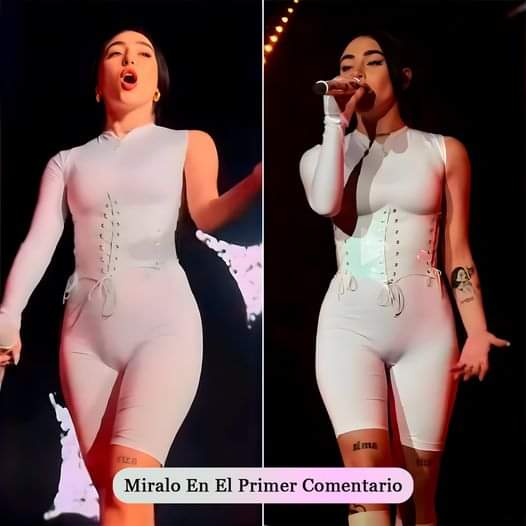 Critican a Nicki Nicole por su descuido en recital