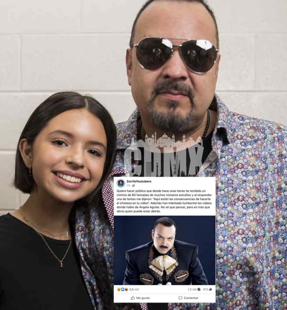 “Busca limpiar la imagen de su hijita Joven asegura que Pepe Aguilar le ofreció dinero a favor de Ángela  “Con respecto a su petición señor Aguilar, de borrar mi video a cambio de una buena lana pues, déjeme decirle unas cuantas cosas, señor Pepe Aguilar, créame que de nada serviría que yo borre mi video porque tristemente a su hija nadie la quiere”, expresó el joven conocido como “Zorrito Youtubero”, quien aseguró que fue contactado por el equipo de Aguilar para eliminar contenido que dejaba mal plantada a Ángela