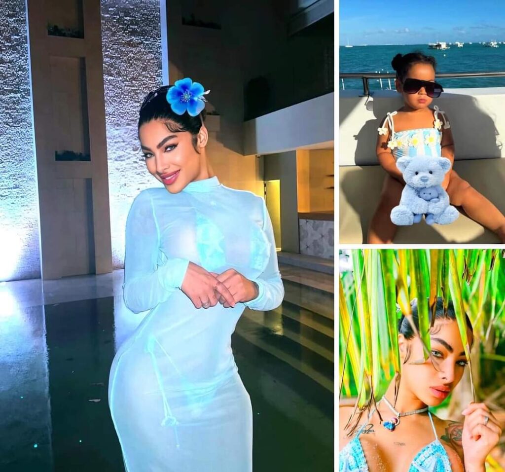 La artista dominicana Yailin La Más Viral, volvió a acaparar toda la atención de sus seguidores al compartir imágenes de un hermoso arreglo de flores. 😍🔥 La Mas Viral se encuentra disfrutando de su etapa como madre de la pequeña Cattleya en casa de campo ¿Con Anuel?