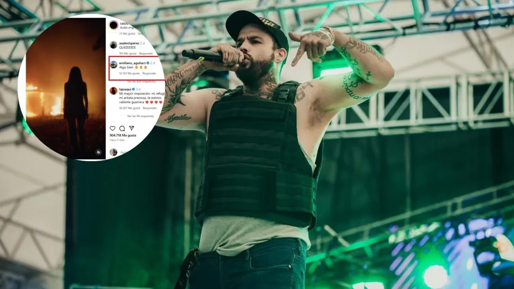 El picante comentario de Emiliano Aguilar, hermano de Angela Aguilar, a Cazzu por su canción ‘La Cueva’